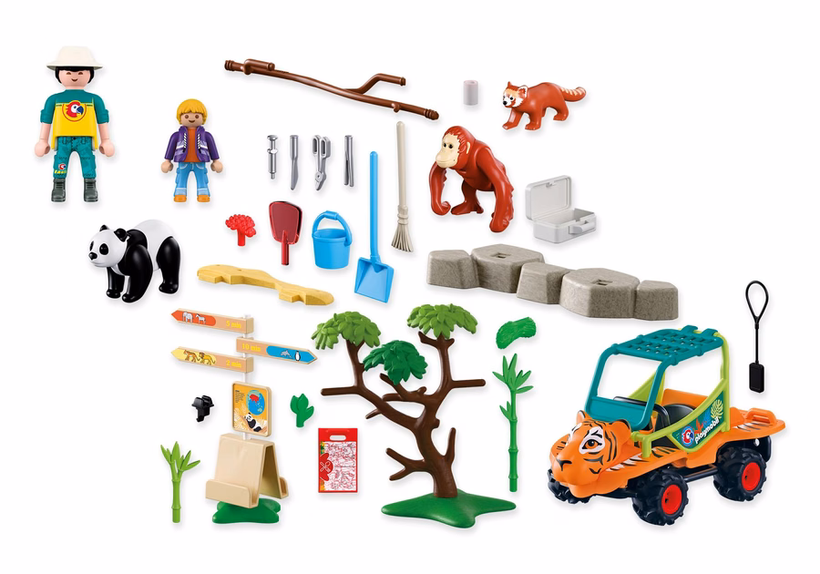 Zoo: Zookeeper with vehicle