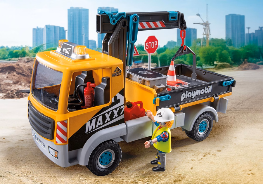 Construction Truck with Crane