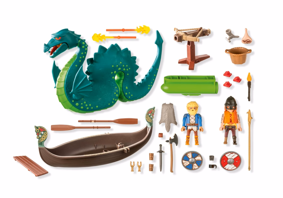 Vikings with Sea Monster