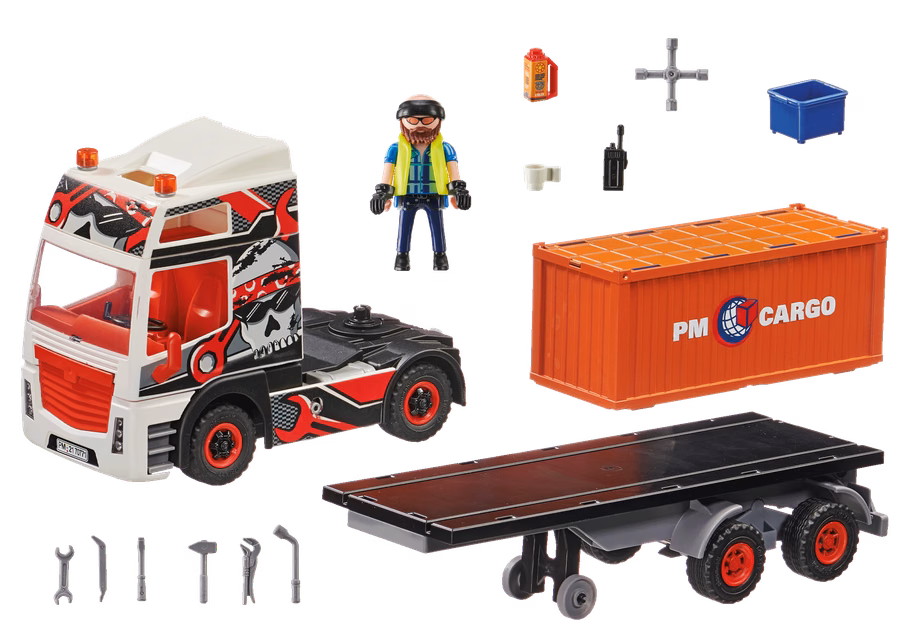 Truck with Cargo Container