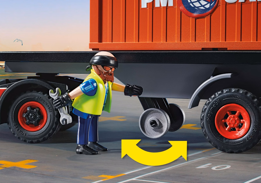 Truck with Cargo Container