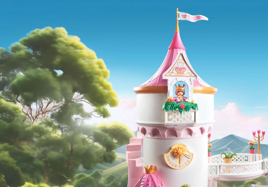 XL Princess Castle with Royal Couple