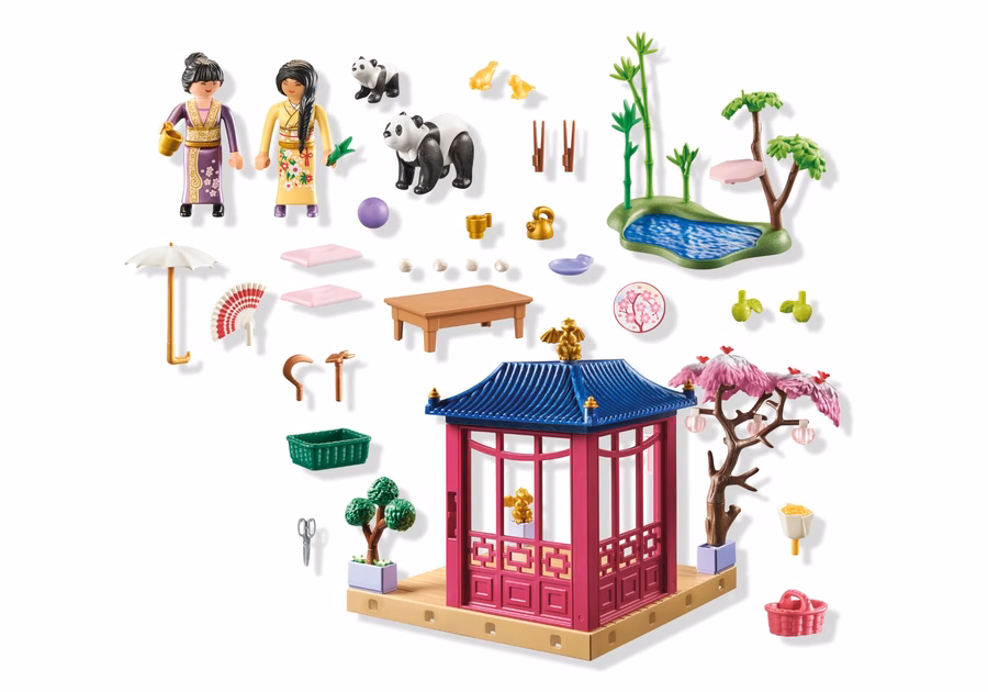 Asian Garden with Panda