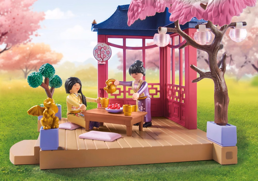 Asian Garden with Panda