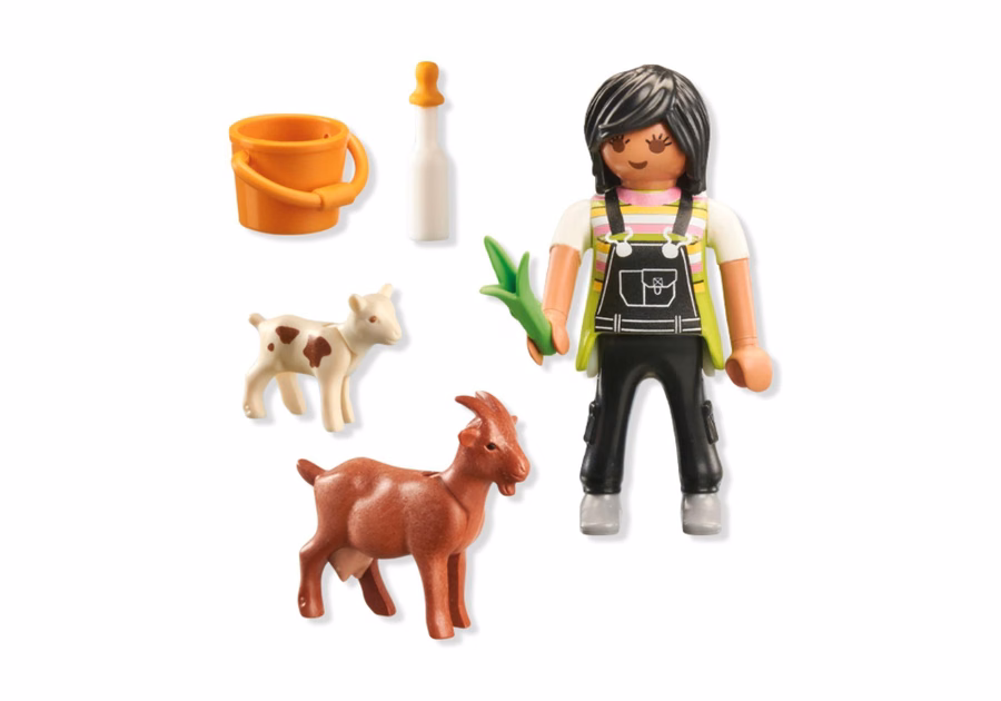 Woman with Goats